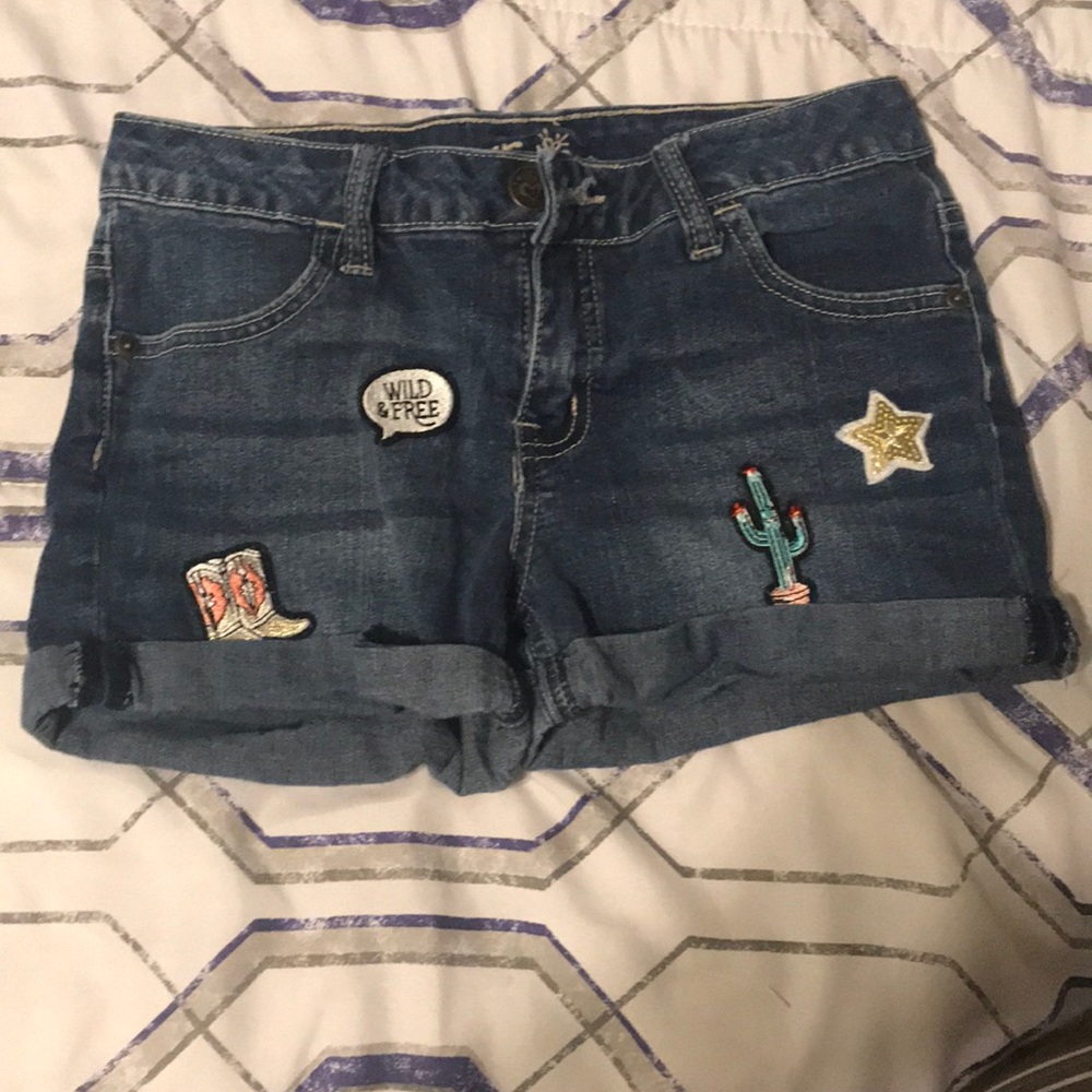 Denim shorts